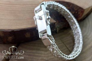 Weaving Thai - silver bracelet, фото
