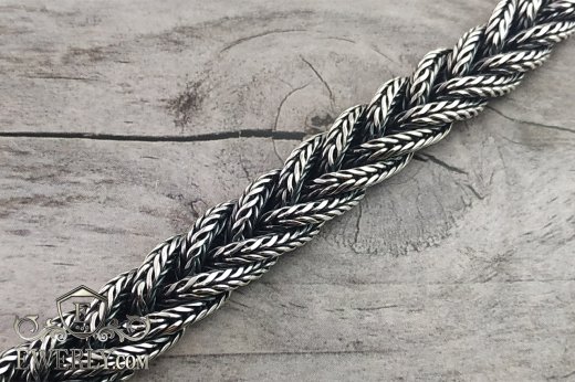 "Wicker spica" of sterling silver, фото